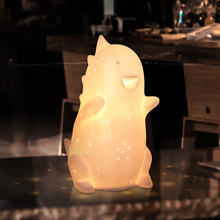 创意恐龙小夜灯饰陶瓷台灯具批发装饰工艺品摆件餐厅家用客厅桌灯