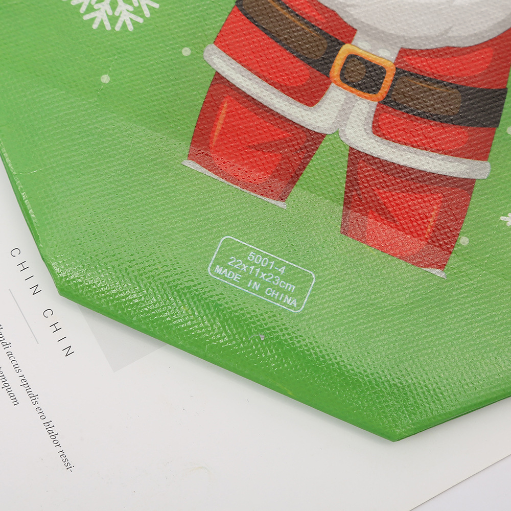 Cute Style Christmas Cute Santa Claus Snowman Nonwoven Holiday Gift Bags