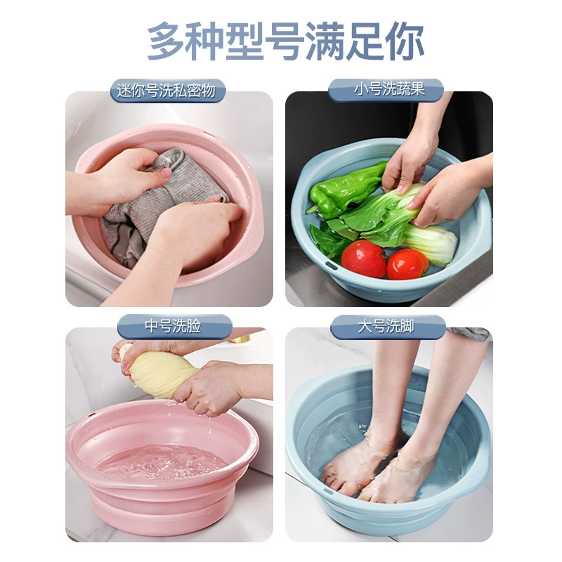 Handheld plastic washbasin for traveling for laundry, increased thickness