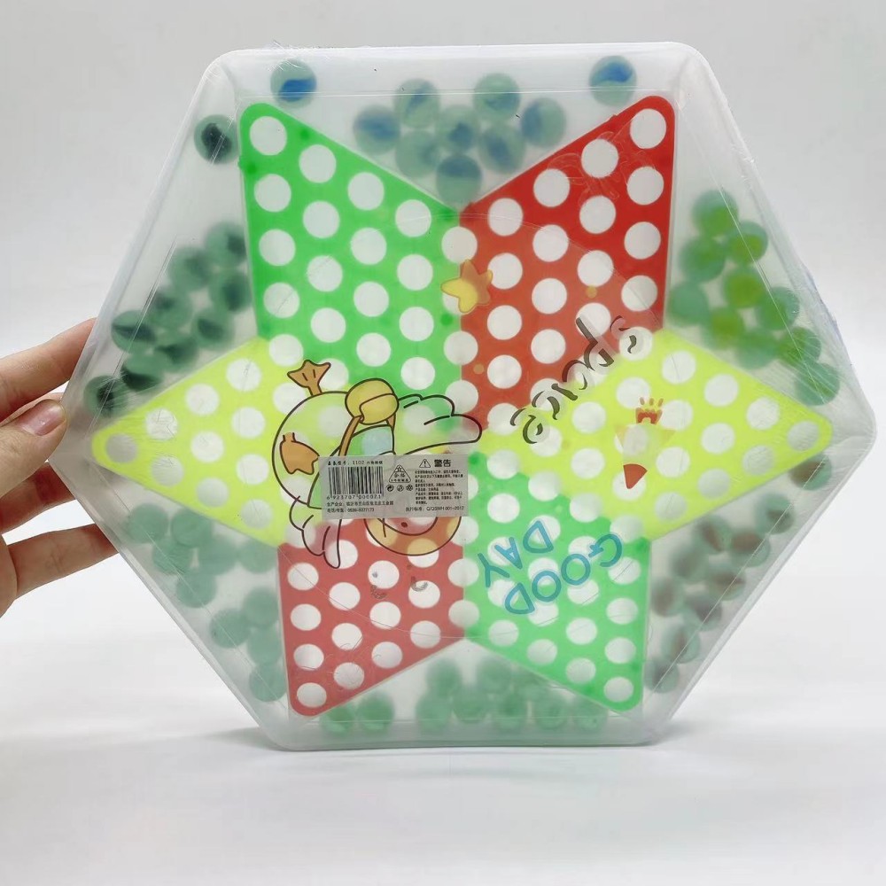 Cuentas de vidrio hexagonales damas 60 piezas damas fabricantes de Ajedrez de ocio para niños suministro educativo de ajedrez volador Entretenimiento
