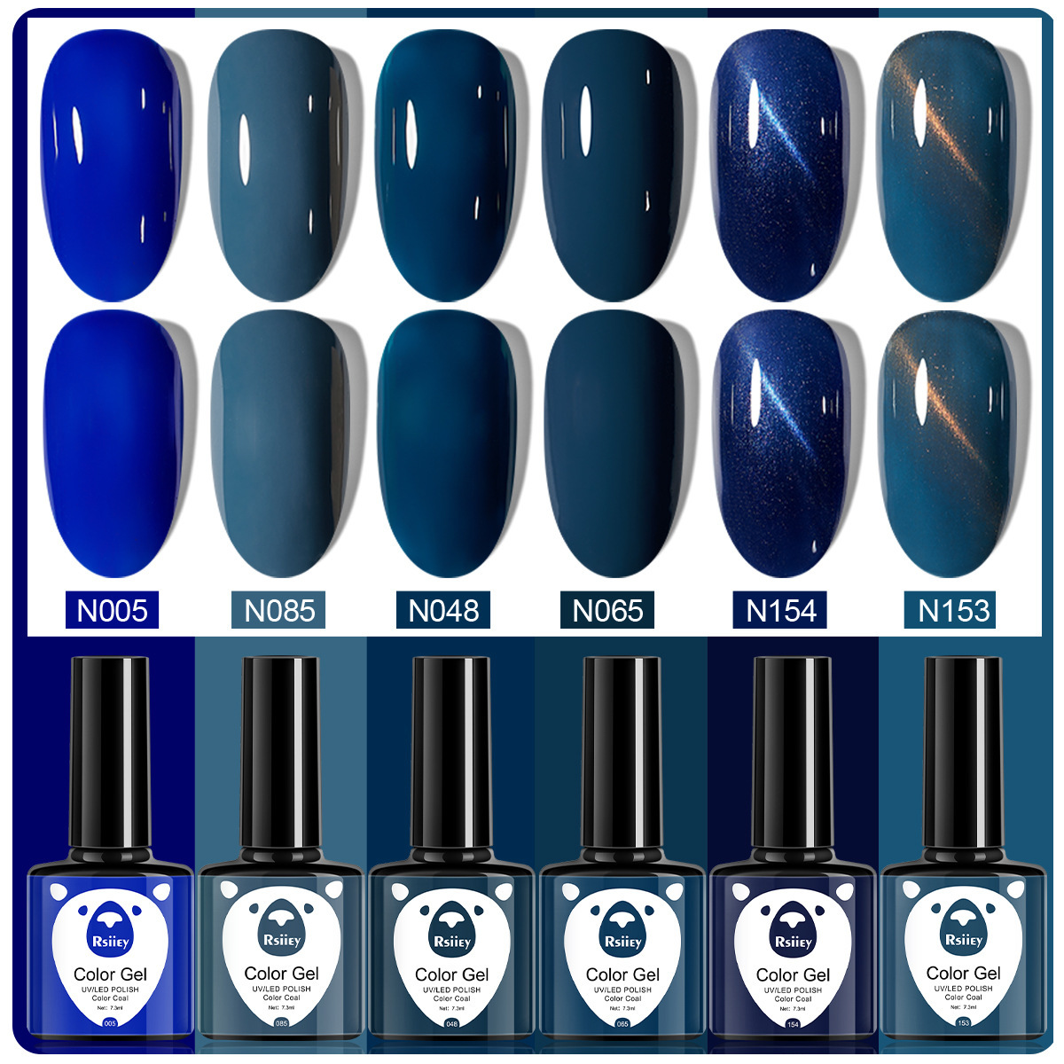 6 colores esmalte de uñas pegamento fototerapia embotellada color popular pintado brillante ojo de gato pegamento UV fototerapia pegamento esmalte de uñas traje de pegamento