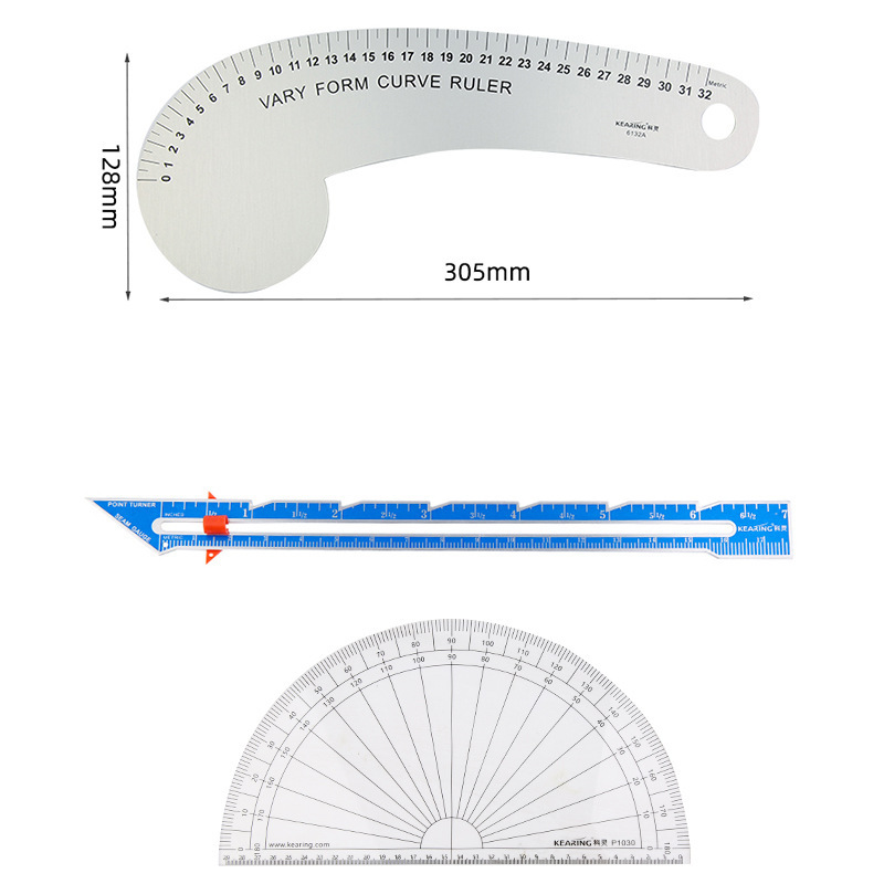 Keeling regla de aluminio regla de curva regla de aleación de aluminio regla de patch escala regla de ropa