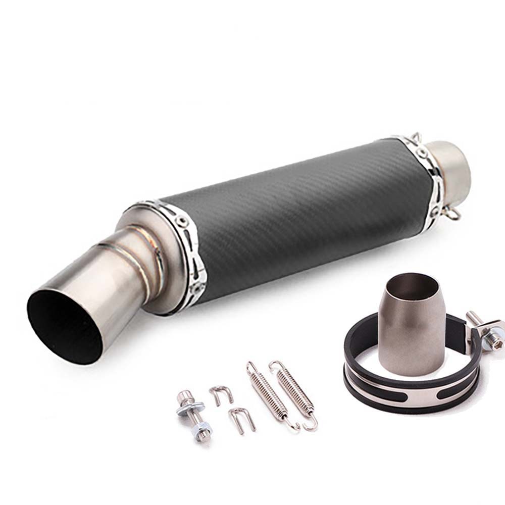 Motorcycle modified elbow exhaust pipe stainless steel carbon fiber tail exhaust SC universal CBR/NINJA/ZX6R
