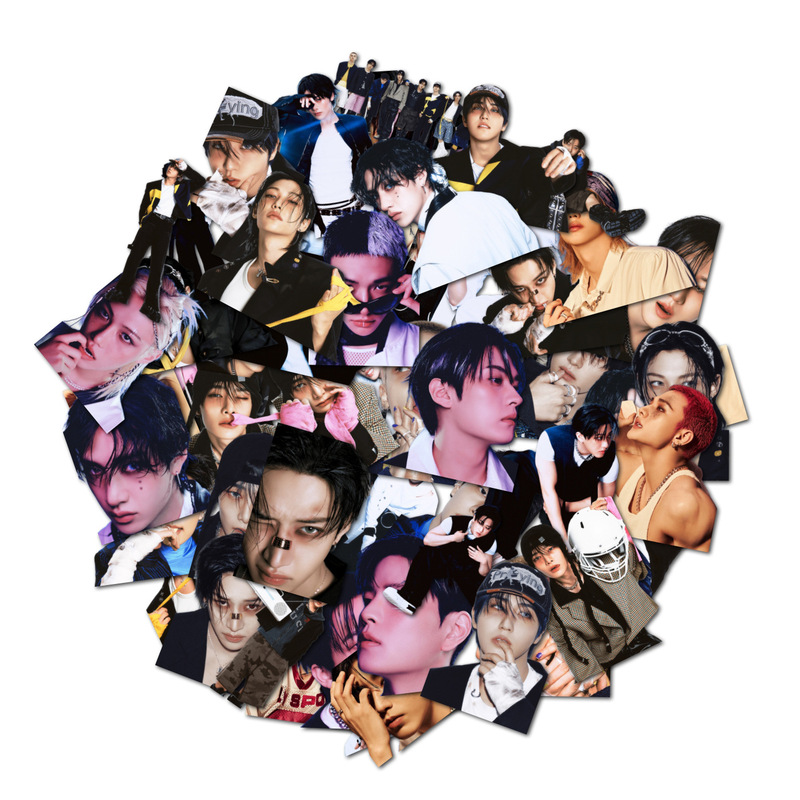 56张straykids新专KARMA贴纸不干胶手账黄铉辰方灿李龙馥李旻浩|undefined