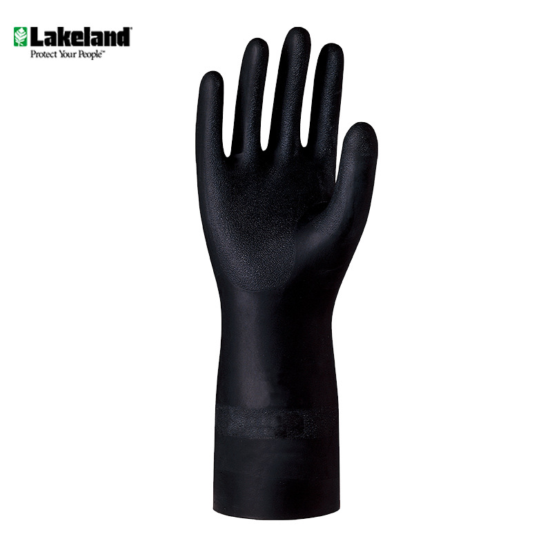 雷克兰（Lakeland）天然橡胶耐酸碱手套工业款加厚防化手套ER28F
