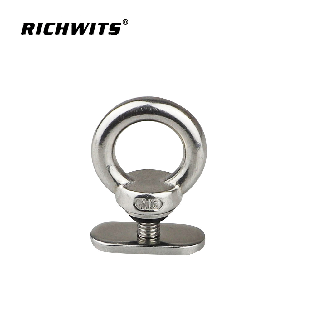 304 316 Stainless Steel Slide Rail Locking Ring Kayak Rv Tent Canoe Modified Hardware