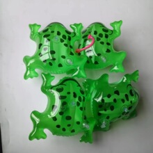 发光手掌彩色青蛙PVC充气批发迷你带弹跳绳地推新品气球派对益智