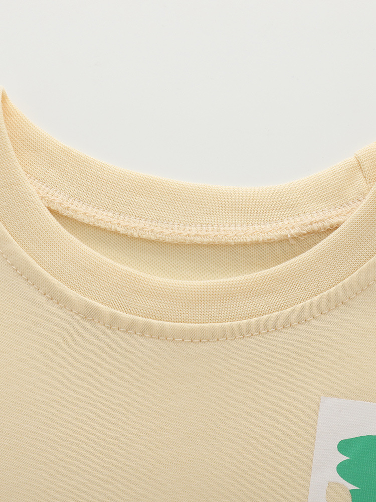 Malwee transfronterizo niño conjunto de verano nuevo lindo cuello redondo camiseta europea y americana niños de manga corta de verano dos piezas conjunto