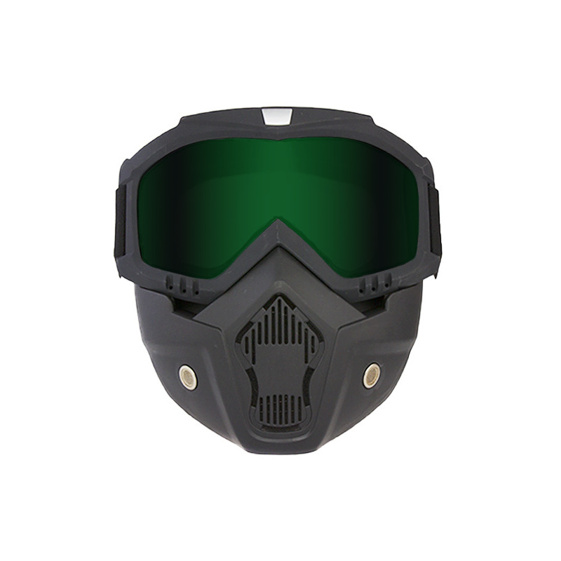 Máscara de Gafas Tácticas Integradas de TPU, Anti-viento y Antipolvo para Motociclismo