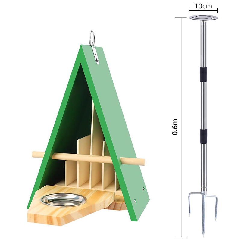 soporte de jaula de pájaros patio al aire libre soporte de nido de pájaros jardín soporte de nido de pájaros ajustable rack multifuncional de alimentación de pájaros