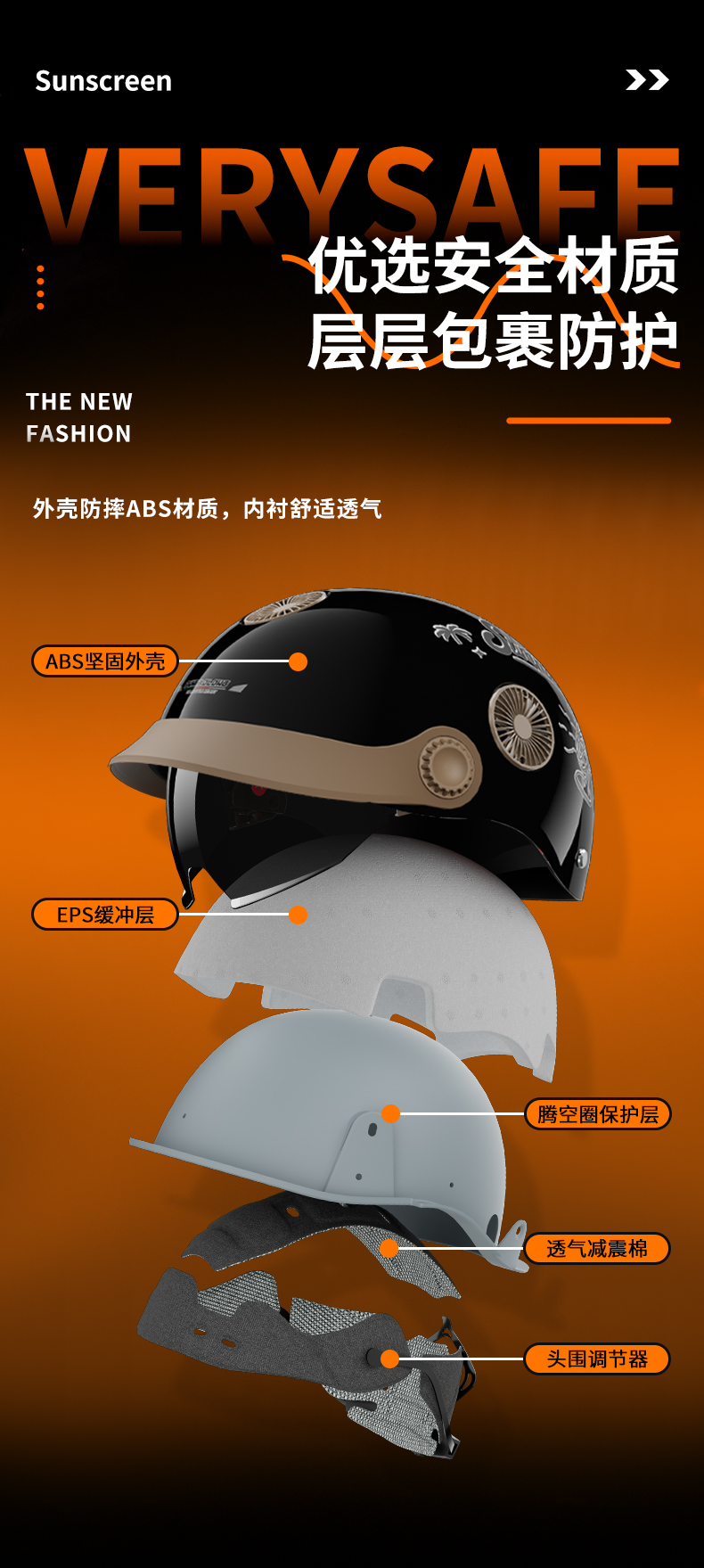 3C Certified Electric Motorcycle Helmet with Fan