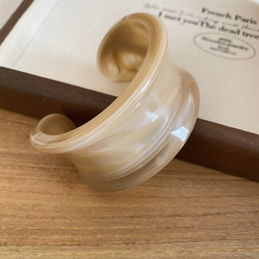 Pulsera Abierta Geométrica Irregular, Estilo 2026, Simple y Versátil, Joyería de Alta Gama
