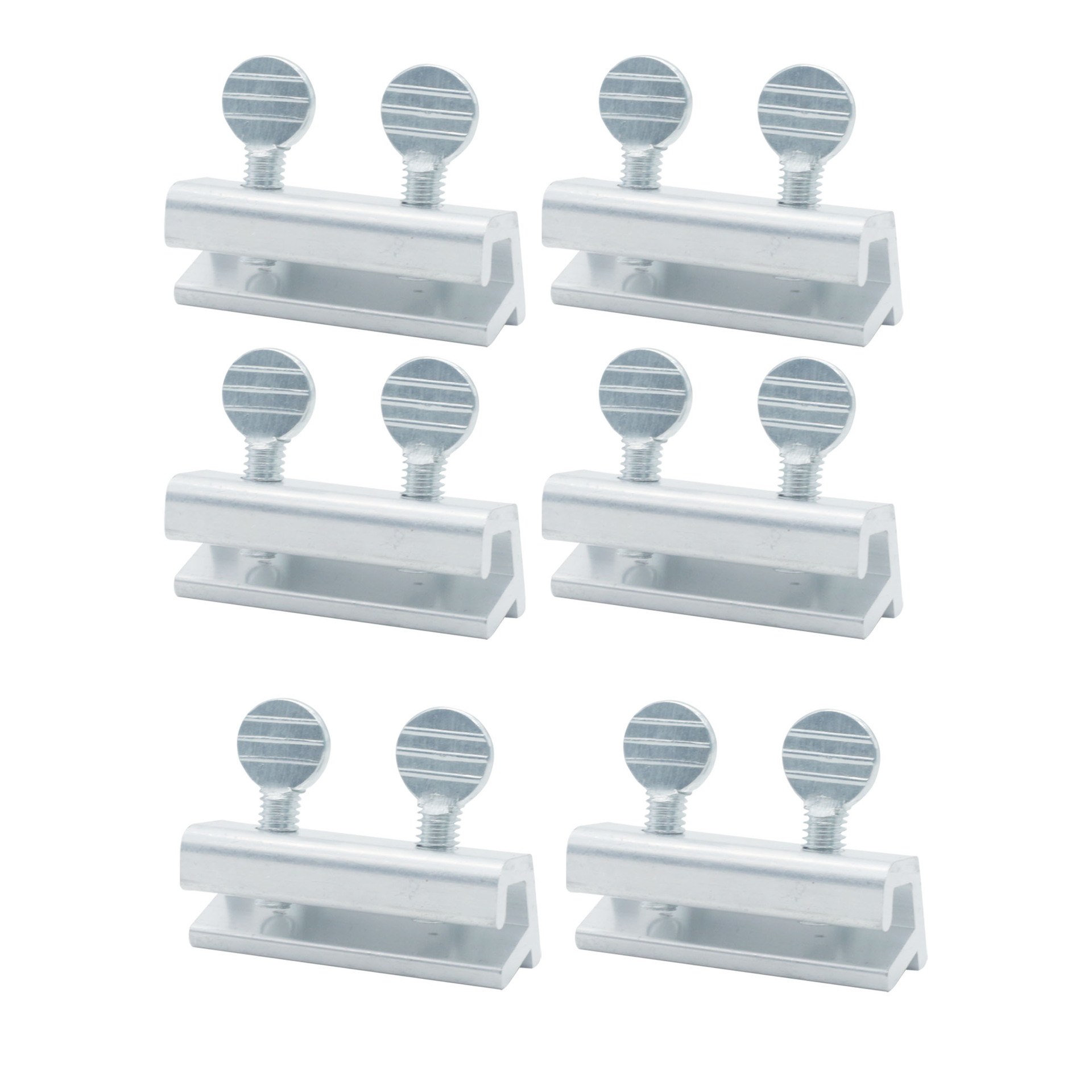 Cerradura de ventana de acero inoxidable de plata de mango redondo transfronterizo cerradura de puerta y ventana sin perforaciones cerradura de puerta corredera protección seguridad antirrobo límite