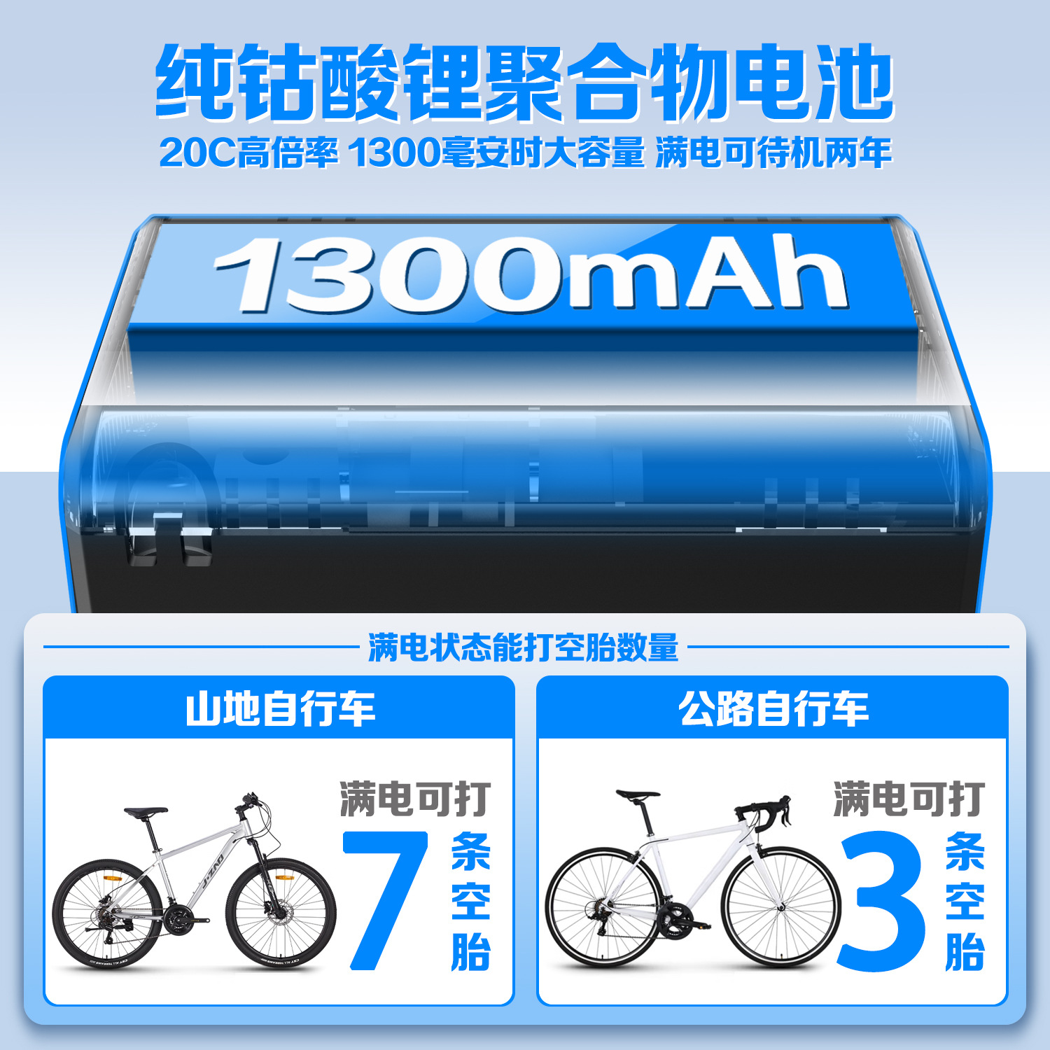 Mini Road Bike Electric Pump Portable Car-Mounted Handheld Smart Air Pump Wireless Electric
