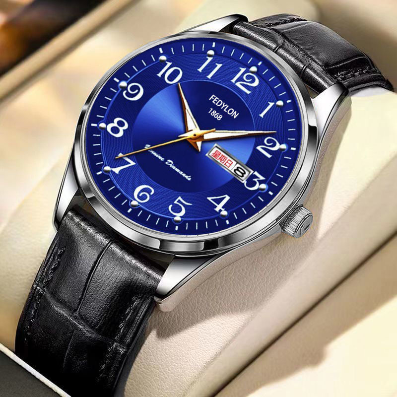 110 silver Blue Face-Black Belt