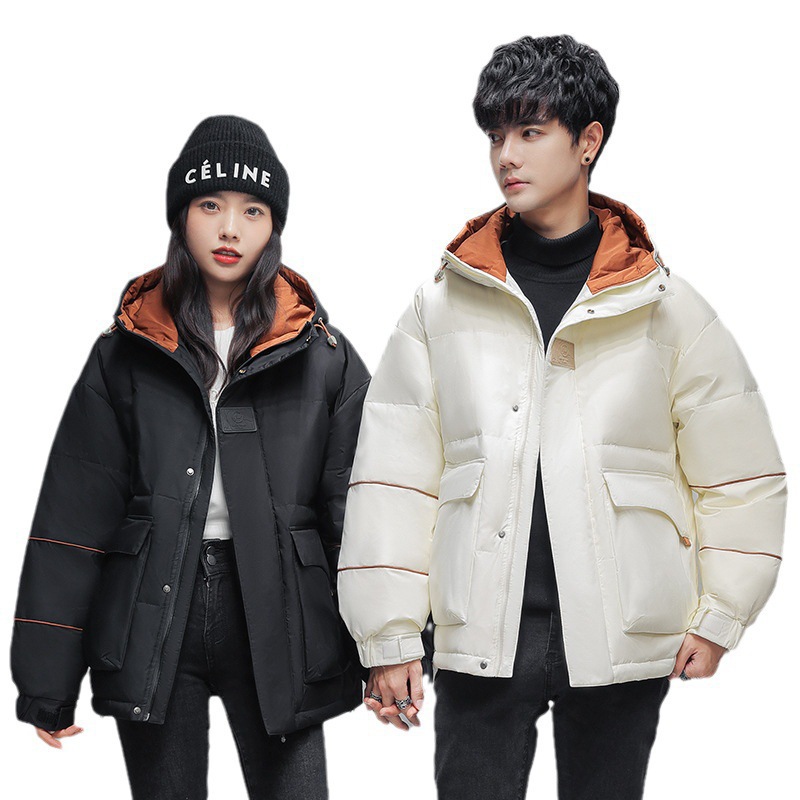 Invierno 90% blanco de la camisa de pluma de hombre engrosado nuevo estándar nacional sombrero abrigo frío abrigo de pluma de hombre