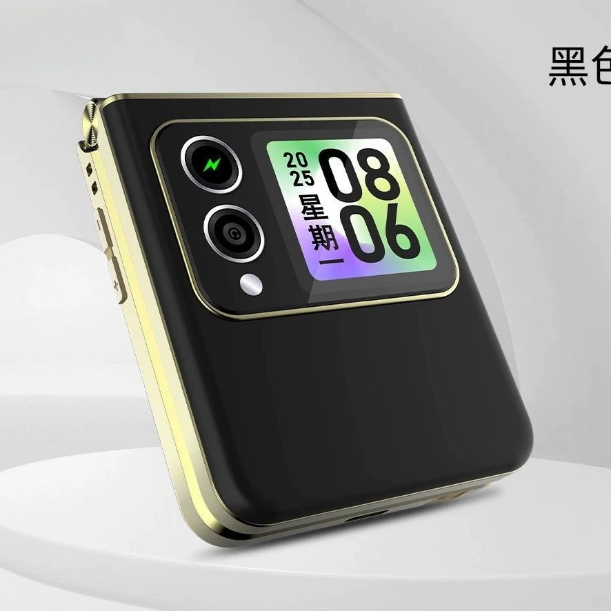 Folding mobile phone for elderly for students, 4G, G5, 5G, support function for all network communication standards, sound system
