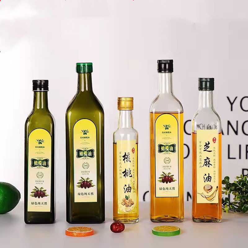 橄榄油瓶批发茶色玻璃油瓶 中秋香油瓶礼品包装瓶礼盒包装