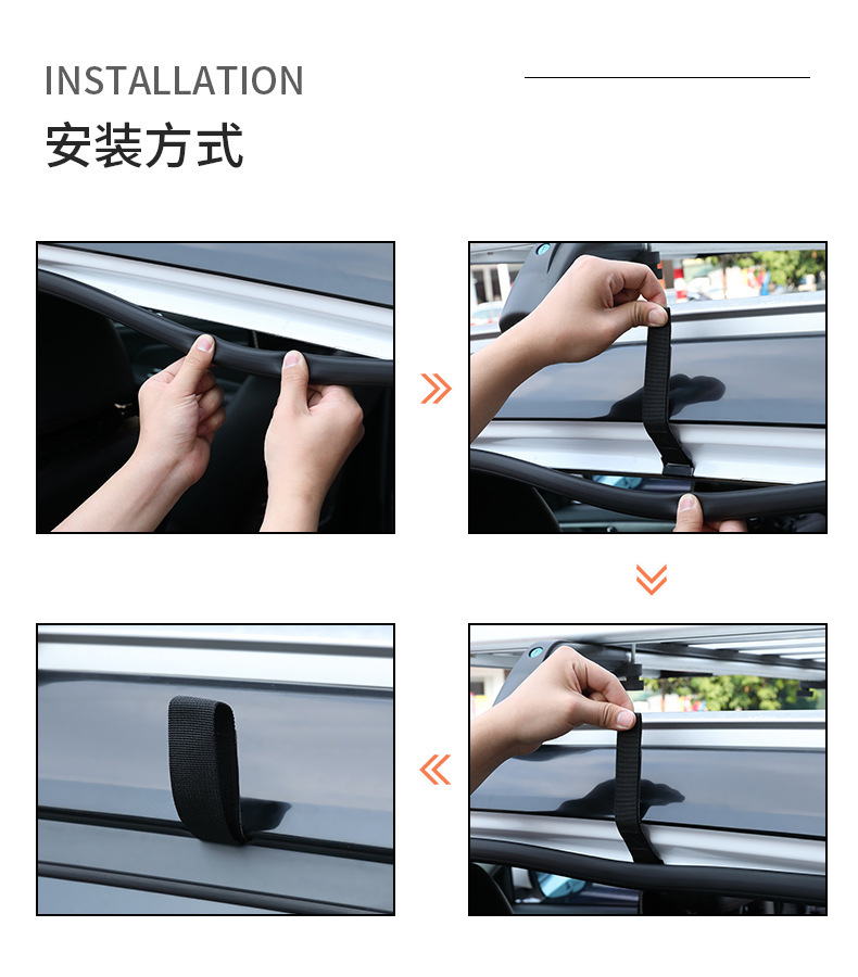 Cross-Border 15 Cubic Foot Voltage-Resistant Car Roof Luggage Bag, Waterproof Roof Bag
