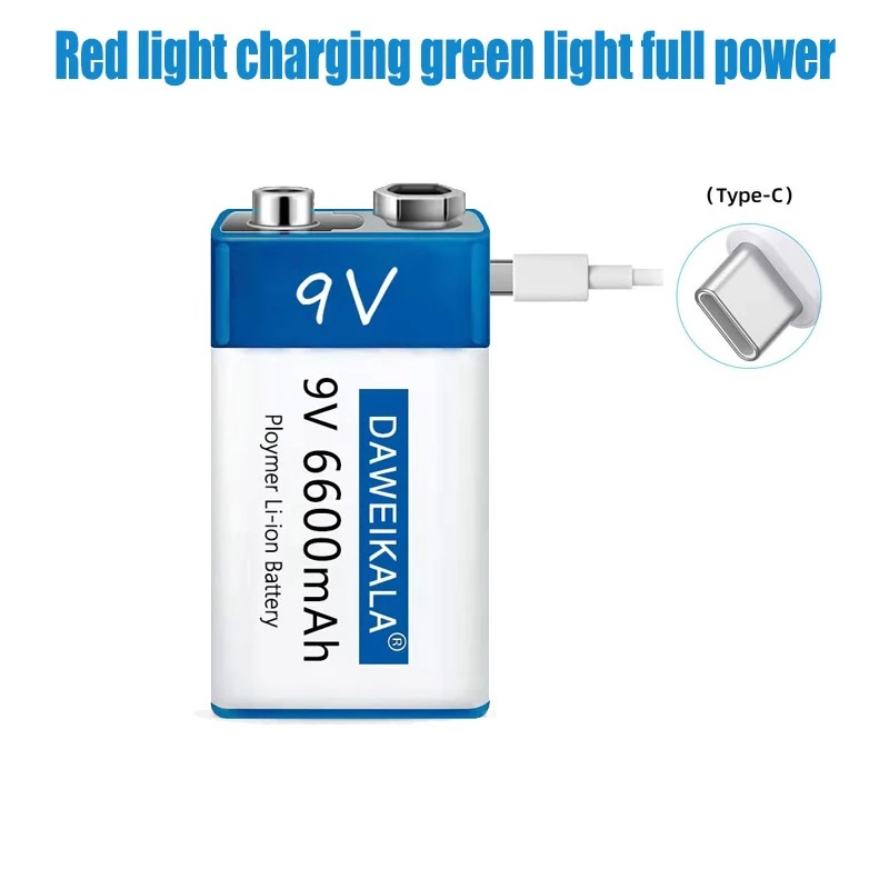 100-New-9V-USB-rechargeable-Li