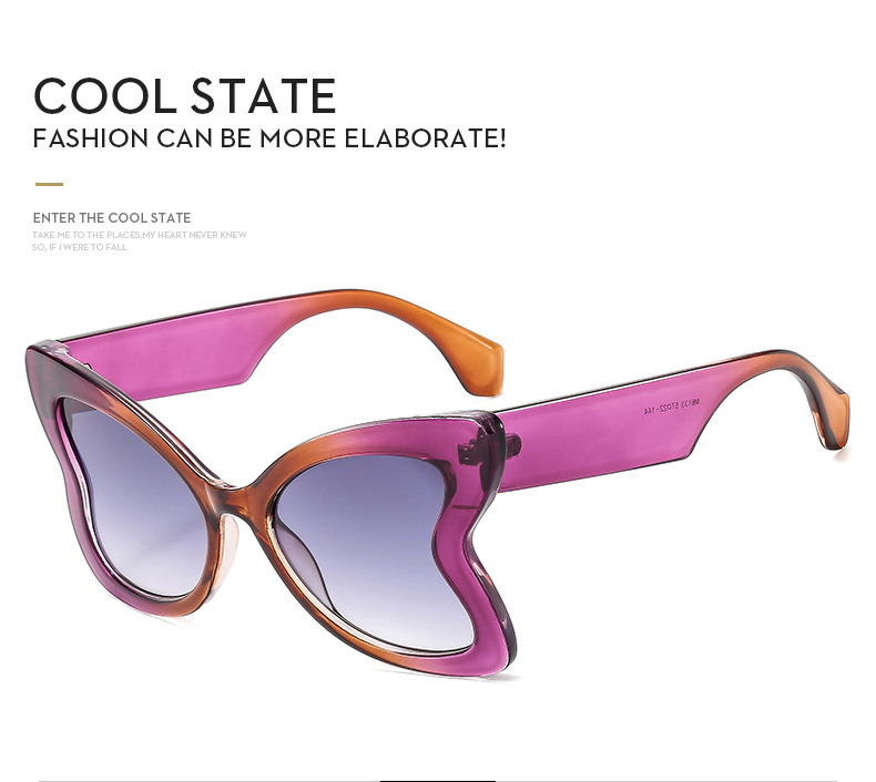Vlinder zonnebril dames trendy mode street style zonnebril_voghion.com