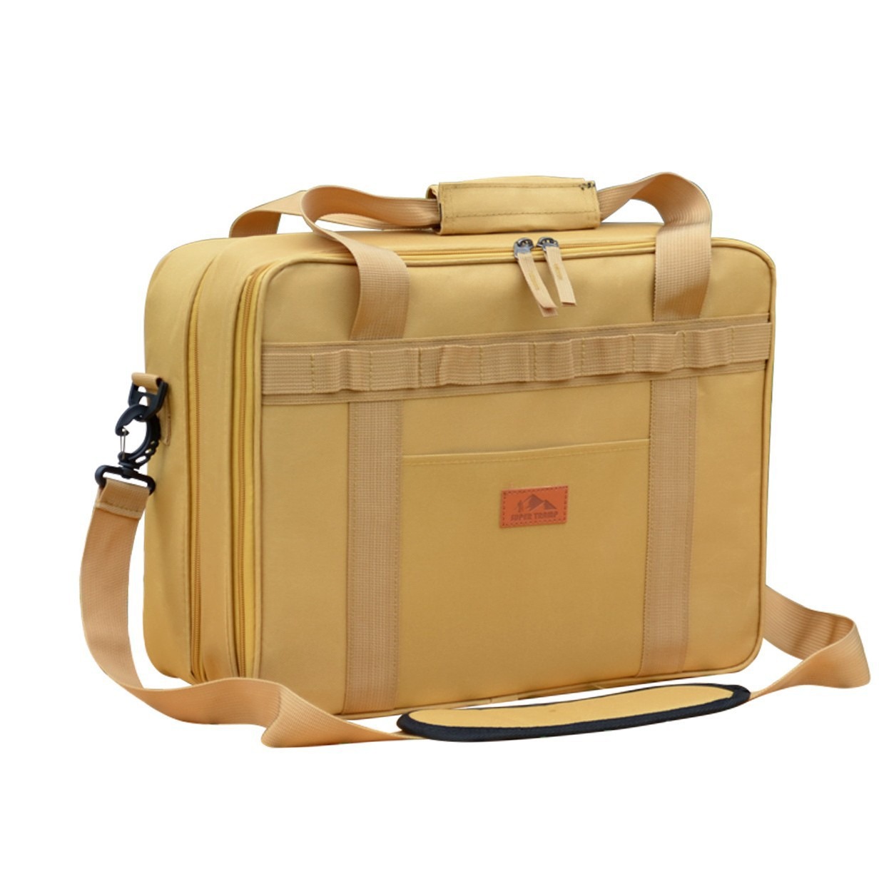 Estufa tipo tarjeta tanque de gas bolsa de almacenamiento de doble capa bandeja para hornear al aire libre tanque de gas utensilios de cocina bolsa de almacenamiento vajilla de camping tarjeta magnética bolsa especial