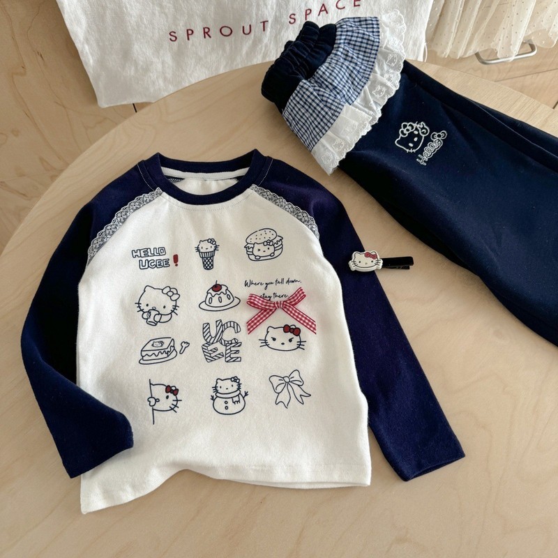 Ningli 女の子トレーナー秋の新しい女の赤ちゃんトップス春と秋のスタイル西洋スタイルの小さな女の子偽ツーピース子供の秋服|undefined