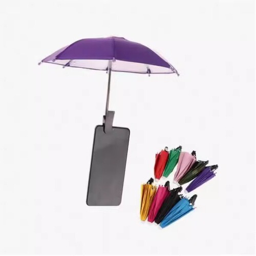 Mini Rain Umbrella Car Sunshade Portable Sun Umbrella Self-Extending Umbrella Photo Umbrella Outdoor Live Streaming Phone Clip Umbrella