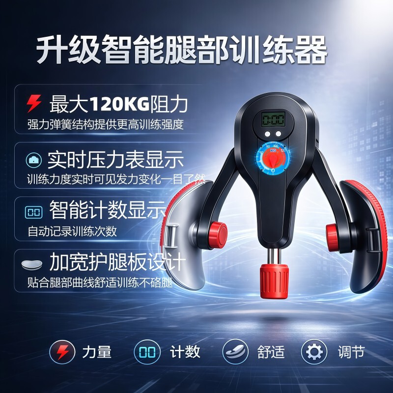 Kegel Trainer for Leg Muscles, Inner Thigh, Home Use, High Resistance 120kg, Pelvic Floor Muscle, Male Pc Muscle Exercise