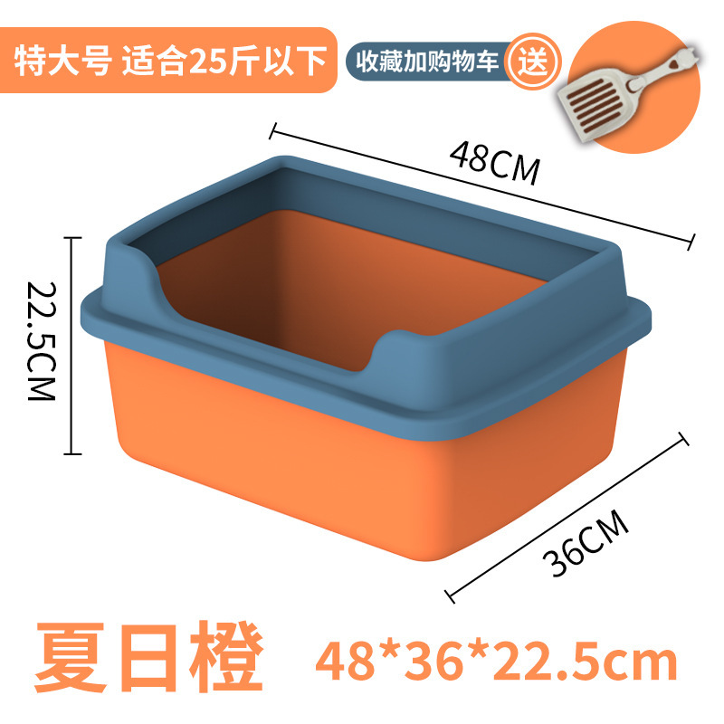 Caja de arena para gatos a prueba de salpicaduras semi-cerrado inodoro para gatos extra grande caja de arena para gatos desodorante caja de arena para gatos suministros para gatos