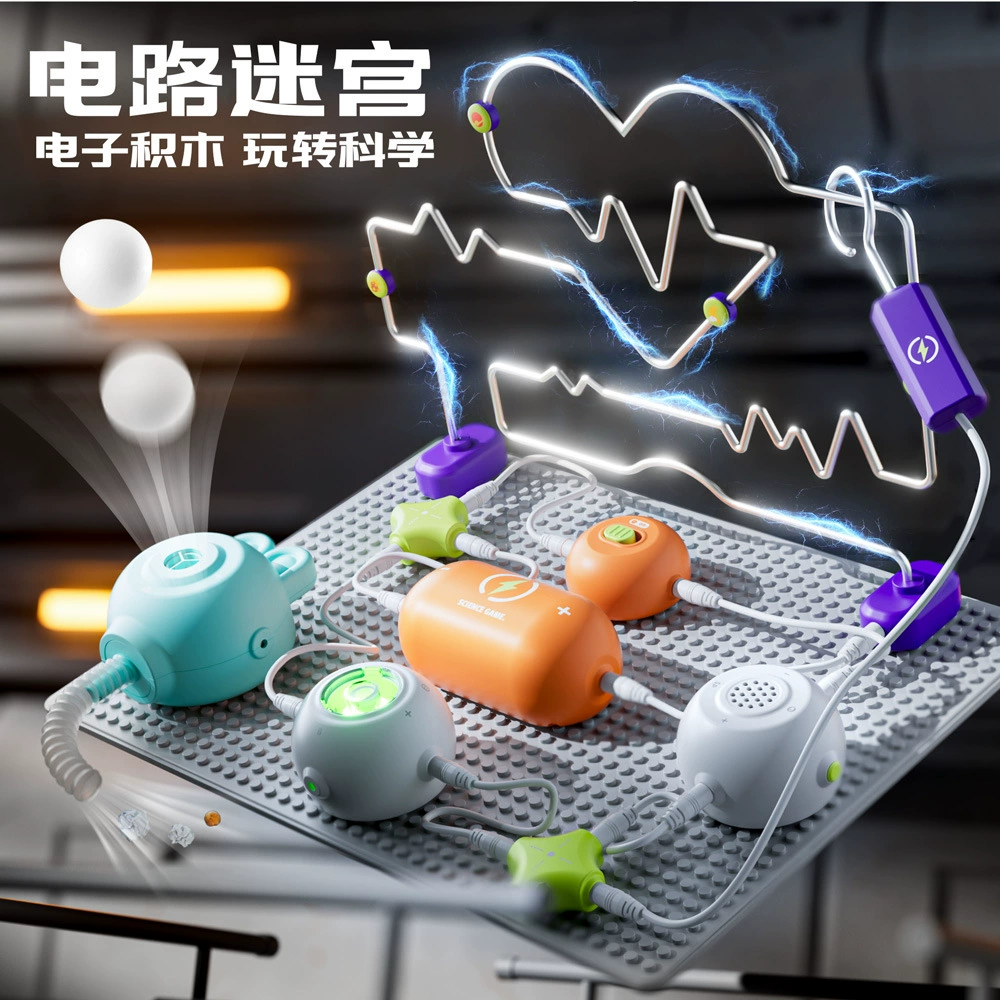 Steam, constructor, set for experiments, electric electronic toy, physics, circuit, DIY, science and technology