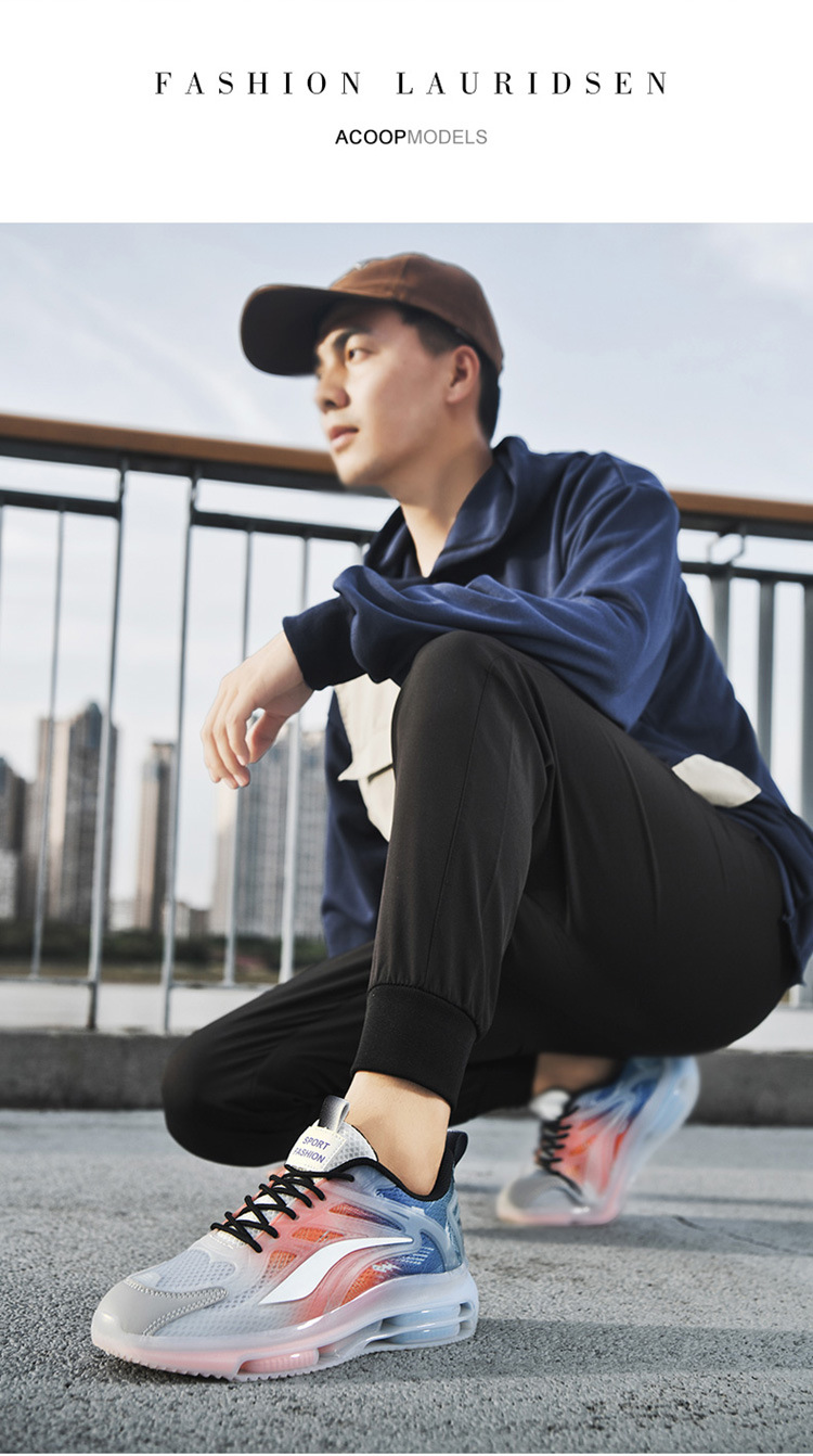 Men's Running Shoes Leather Breathable Waterproof Sport Trainers_voghion.com