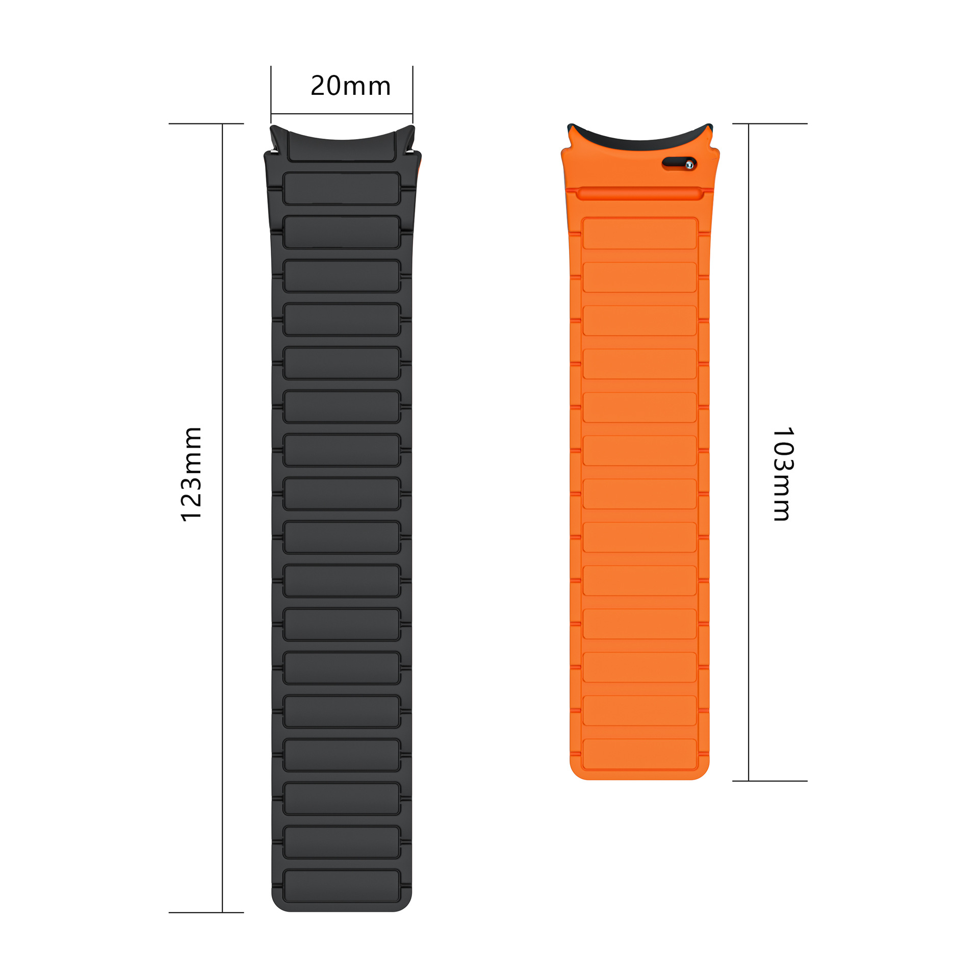 [Yiqixin] Adecuado para Samsung galaxy watch4567 generación herramienta deportiva reloj Samsung magnético de silicona