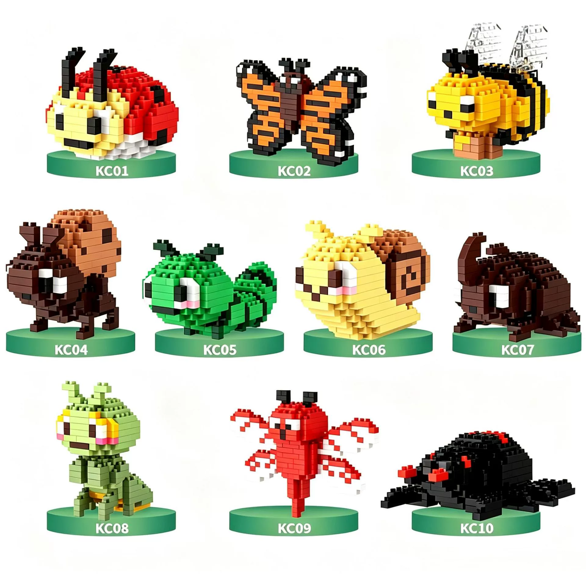 Конструктор bricks (Lego) минифигурки, мелкие микрокубики, подарок на день рождения, разнообразные стили