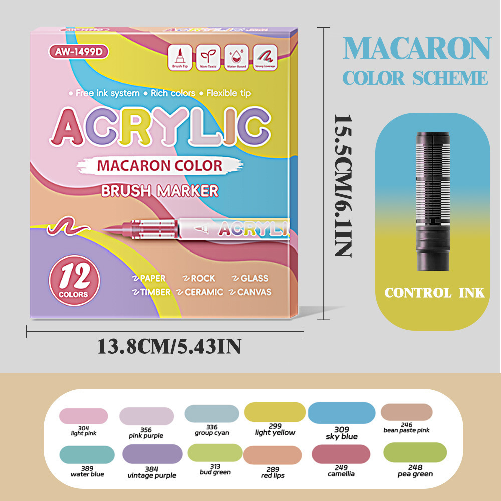 12 colores de macarons