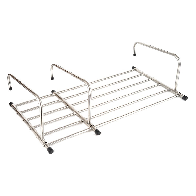 [Fuente de fábrica] Balcón de secado de zapatos estante de secado de ropa multiusos estante de almacenamiento plegable estante de almacenamiento de secado de edredón estante de almacenamiento al por mayor