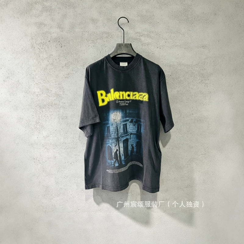 [In Stock, High-Quality, Direct Shipping] 26SS Trendy Unisex Oversized Drop-Shoulder Short-Sleeve T-Shirt, Casual and Versatile