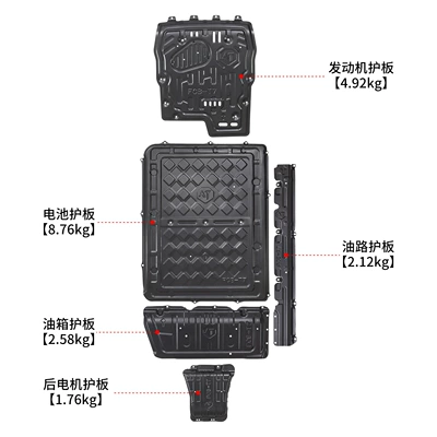 Fangchengbao Titanium 7 chassis guards, 26: Underbody protection plate/engine baffle