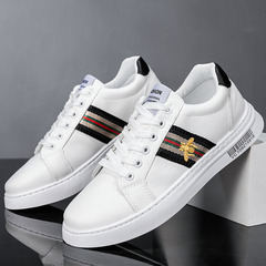 Men's 202 New Summer White Shoes, Unisex Korean Style Trendy Shoes, Versatile Embroidered Honeycomb Sneakers