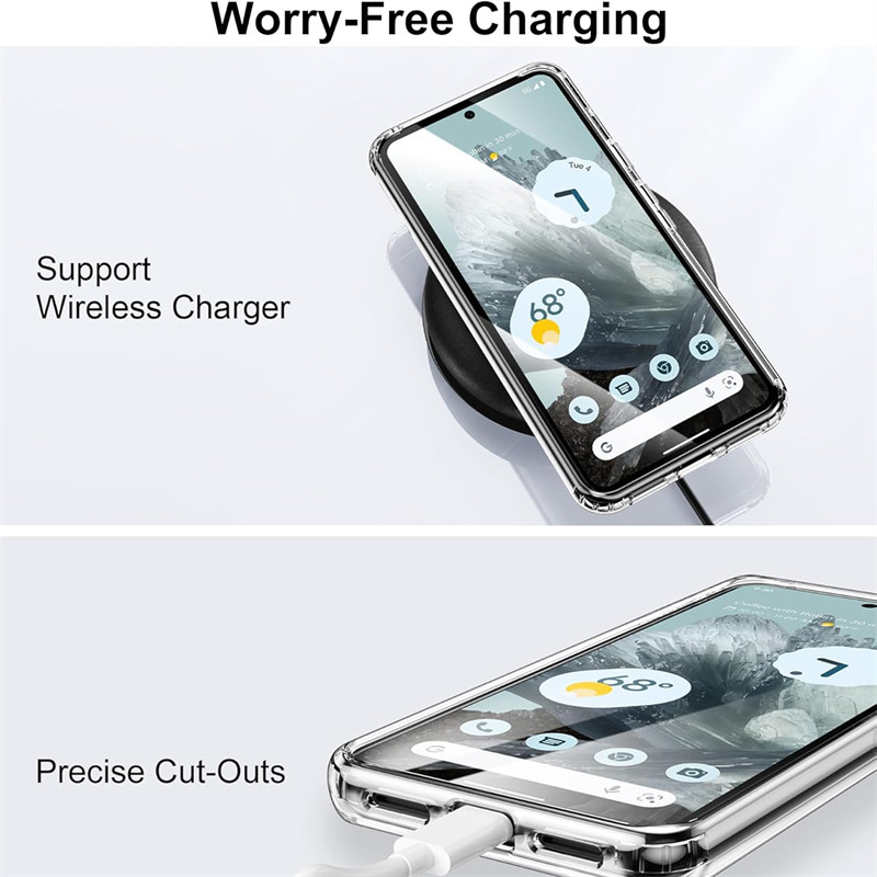 Google 9proXL 磁気電話ケース Pixel 8 透明非黄変 Magsafe 落下防止保護カバーに適しています。|undefined