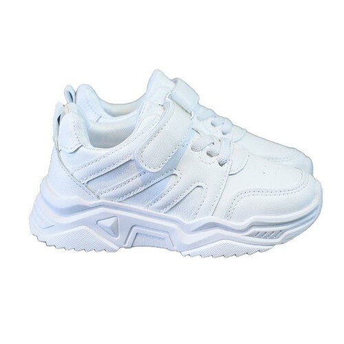 Children's white canvas shoes, new for spring and autumn, unisex white sneakers, leather surface, soft sole, anti-slip student sports shoes