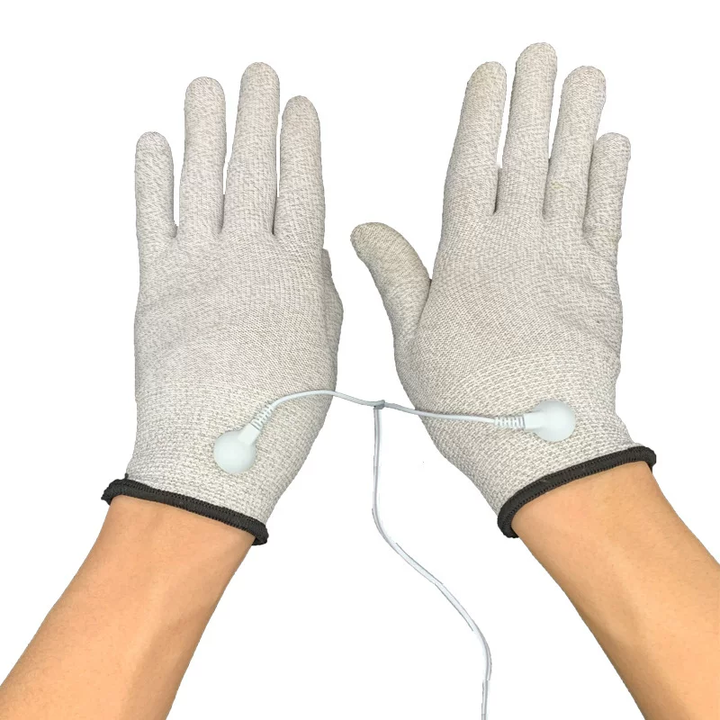 Universal massager silver fibre, gloves for hands