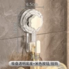 Suction cup transparent + milky white hook