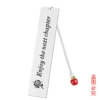 SQD016 Bookmark double -sided drawing silver