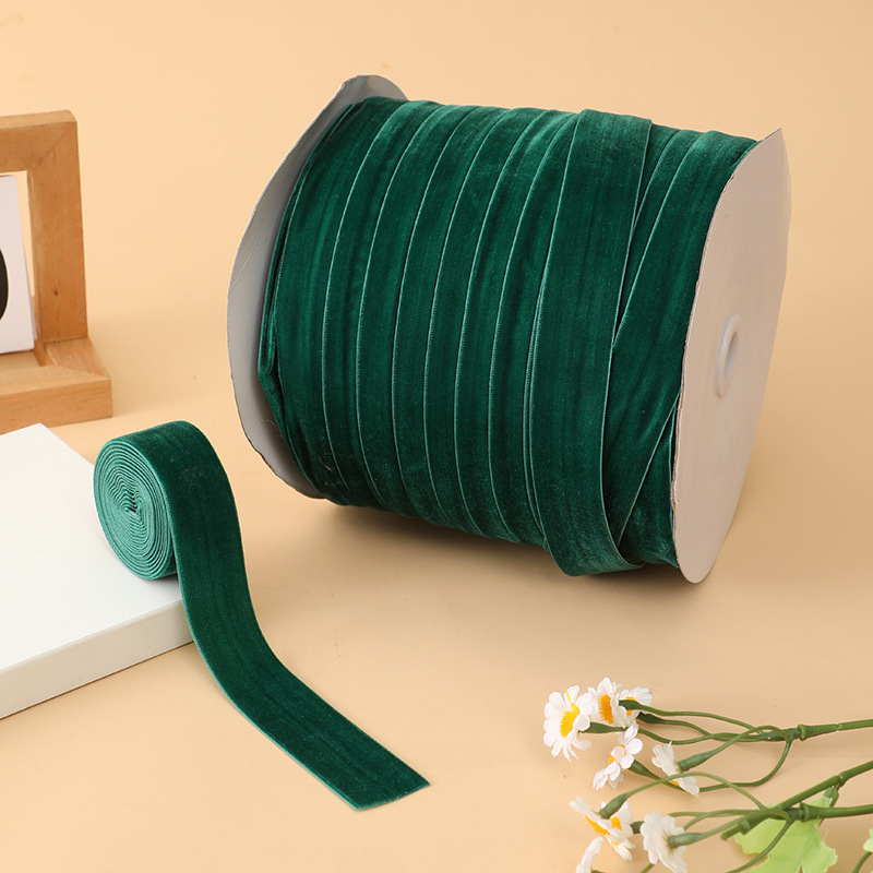 Cinta de terciopelo de 2,5 cm de ancho, cinta de gamuza, zapatos, sombreros, lazo, accesorios de ropa, accesorios de bricolaje, cinta de lana