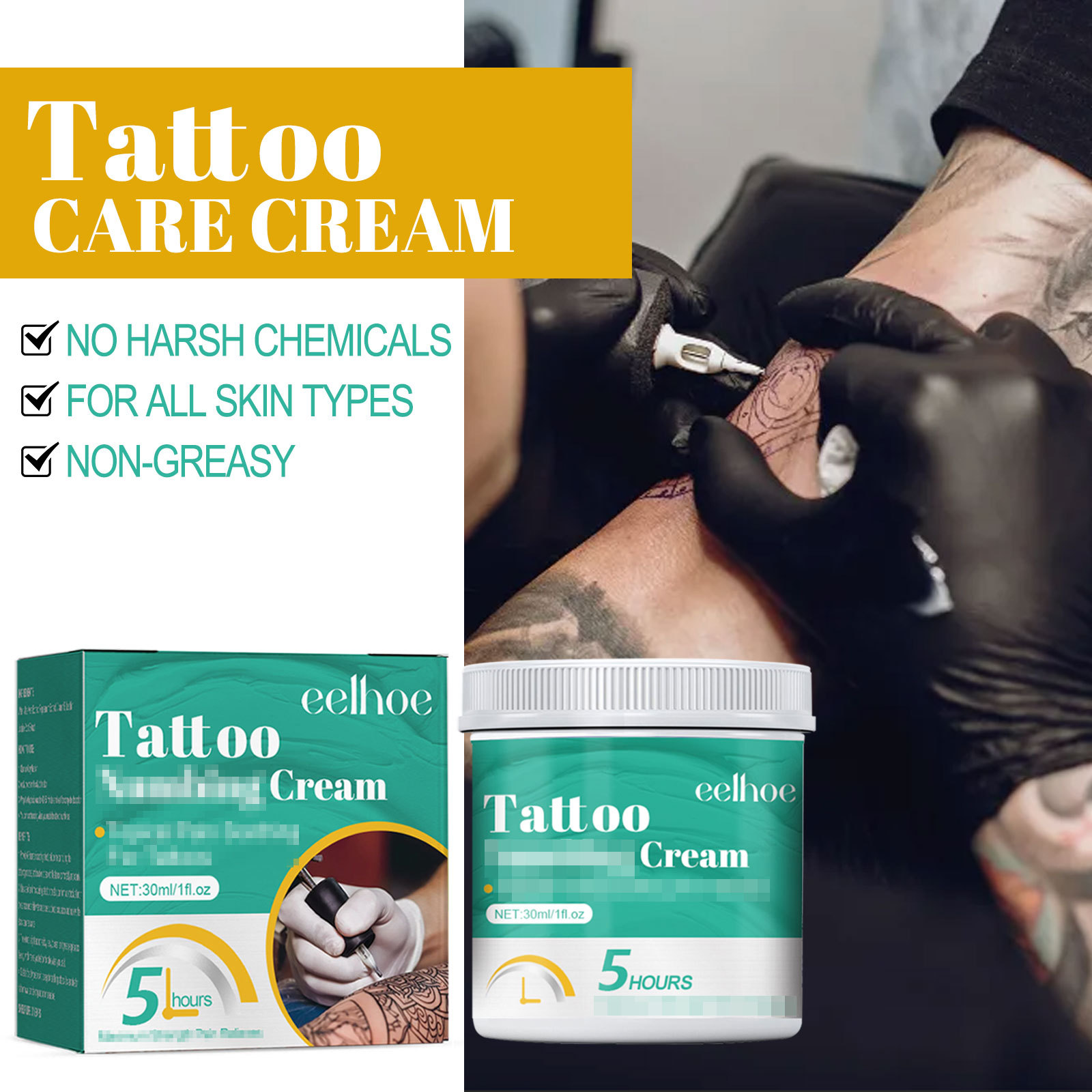 Crème de soin tatouage pour réparation et éclat de la peau_voghion.com