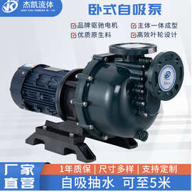 耐腐蚀卧式自吸泵JKB-F-50052 超大流量自吸卧式可空转化工泵