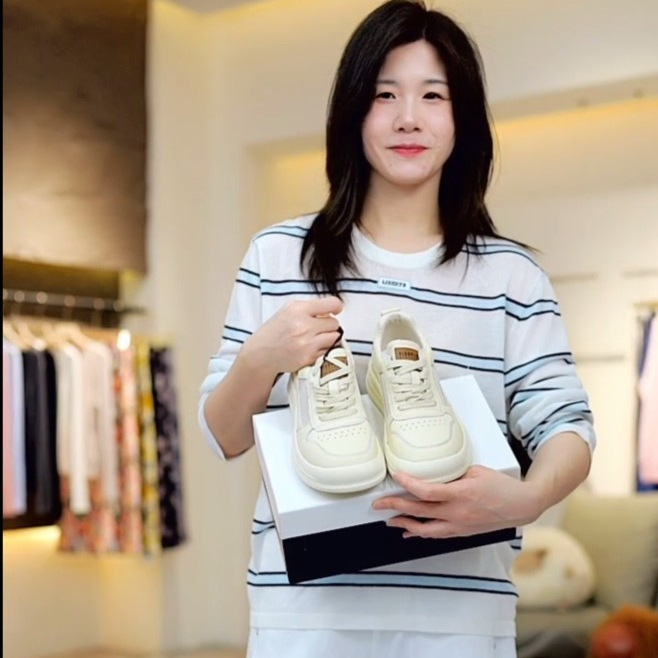 0525-19El White Sneakers 2026 Women's Casual Sneakers That Are Comfortable, Non-Slip, and Have Soft Soles 0525-19El White Sneakers 2026 Women's Casual Sneakers That Are Comfortable, Non-Slip, and Have Soft Soles