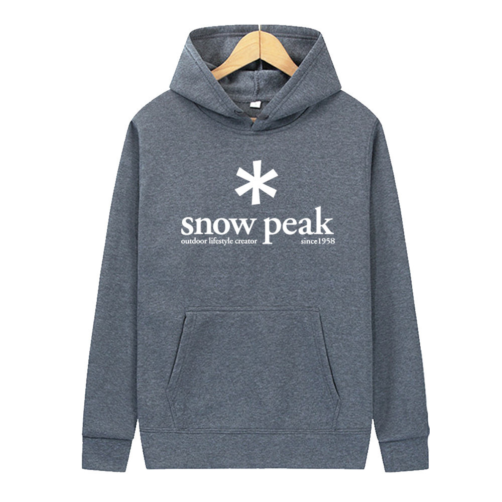 Snowflake pattern "snowpeak" carta print drawstring hooded