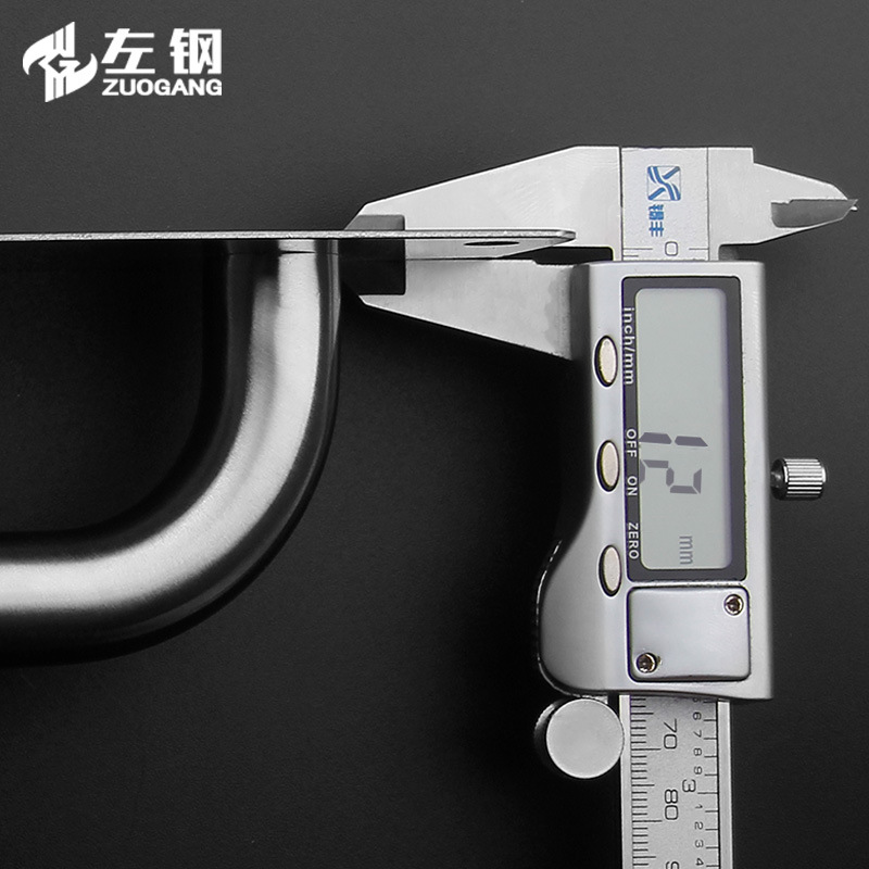 Zuogang thickened stainless steel push-pull plate handle passage door sign handrail fire door handle hardware wholesale